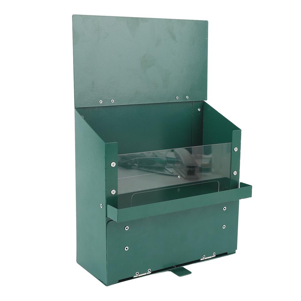 Metall Eichhörnchen Futterspender mit transparenter Acrylplatte Haustier Picknicktisch Montierte Futterbox für Außengarten