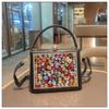 Light Luxury New Leather Fashionable Rhinestone Retro Clip Niche Handbag