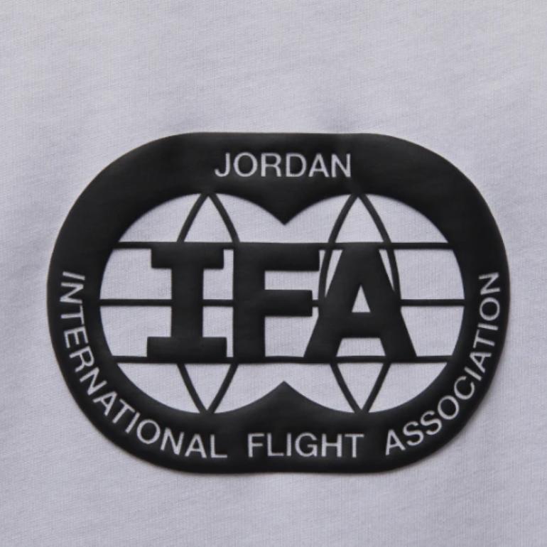 Jordan SS25 Moda Wygodny Wszechstronny Luźny T-shirt z Krótkim Rękawem Męskie Topy Biały HV4555-100