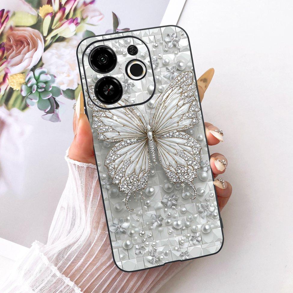 Phone Case For Tecno Pop 9 5G Cover Silicone Cute Cat Fashion Funny Painted Funda For Tecno Pop9 5G KL4 Casing