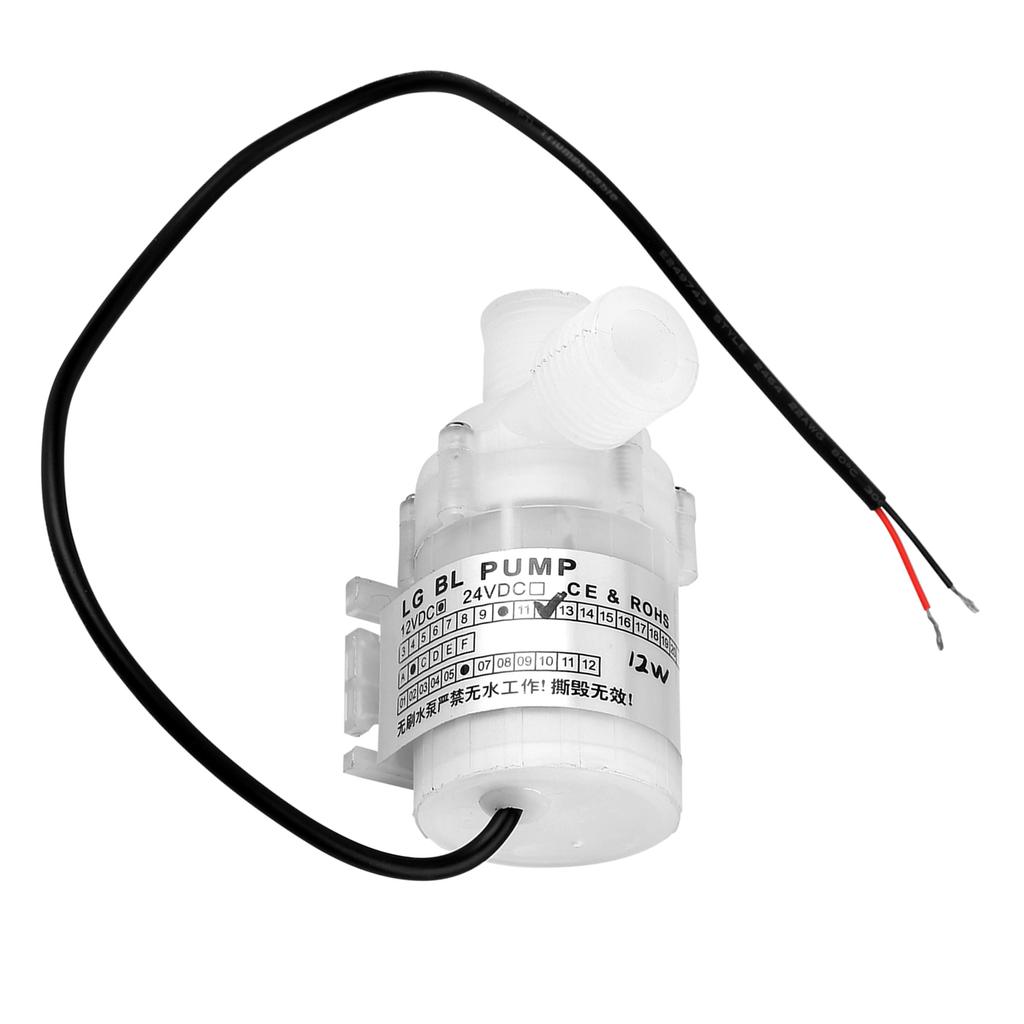 Ultratyst Mini DC 12V 12W Vit Livsmedelskvalitet Borstlös Dränkbar Vattenpump 3.5m Lyfthöjd