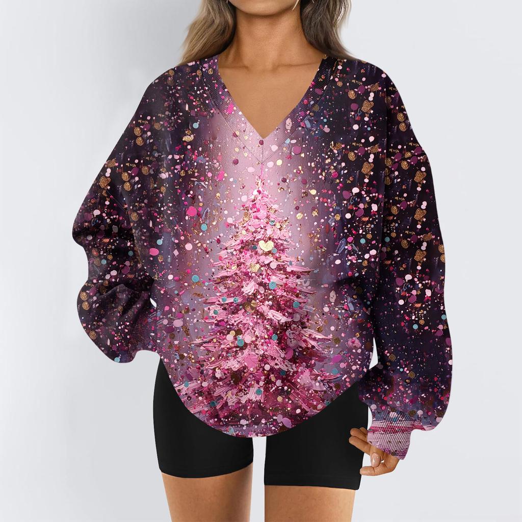 Dámská mikina sportovní flanelová mikina s dlouhým rukávem top ležérní mikina s výstřihem do V