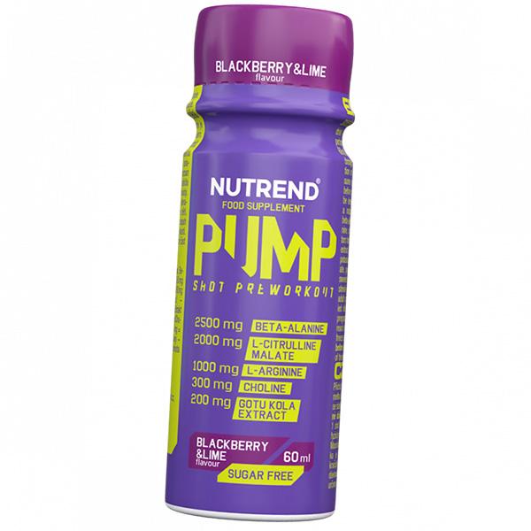 Pre-workout for Pump Without Caffeine, Pump Shot, Nutrend 60ml (11119016)