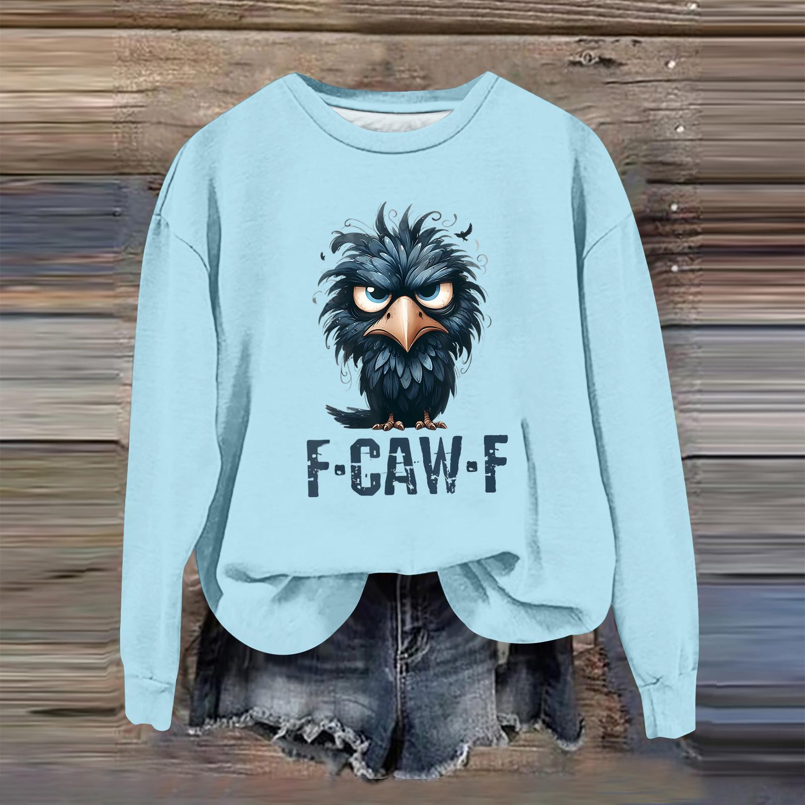 

Женская модная повседневная толстовка с длинным рукавом, свободного кроя, с принтом L