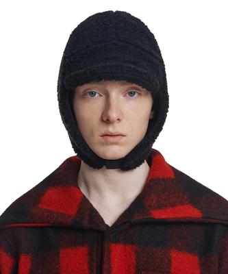 TRUNK PROJECT Shearing Aviator Hat_Black