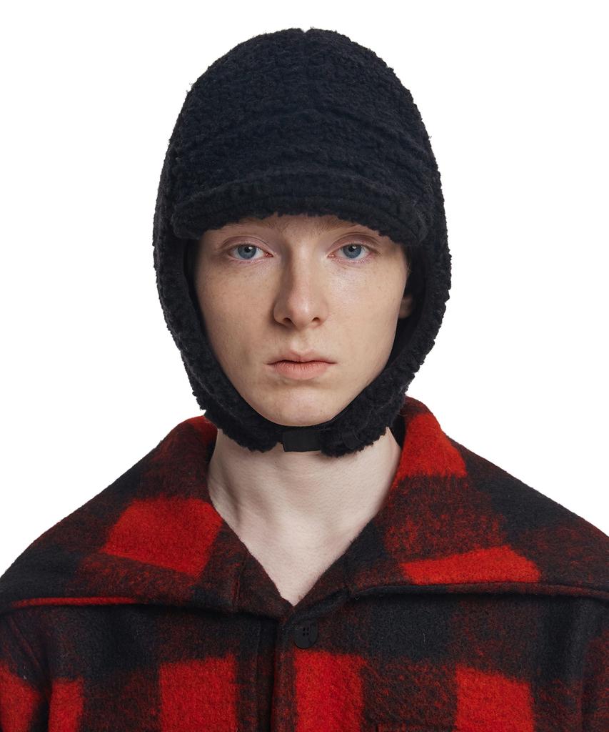 TRUNK PROJECT Shearing Aviator Hat_Black