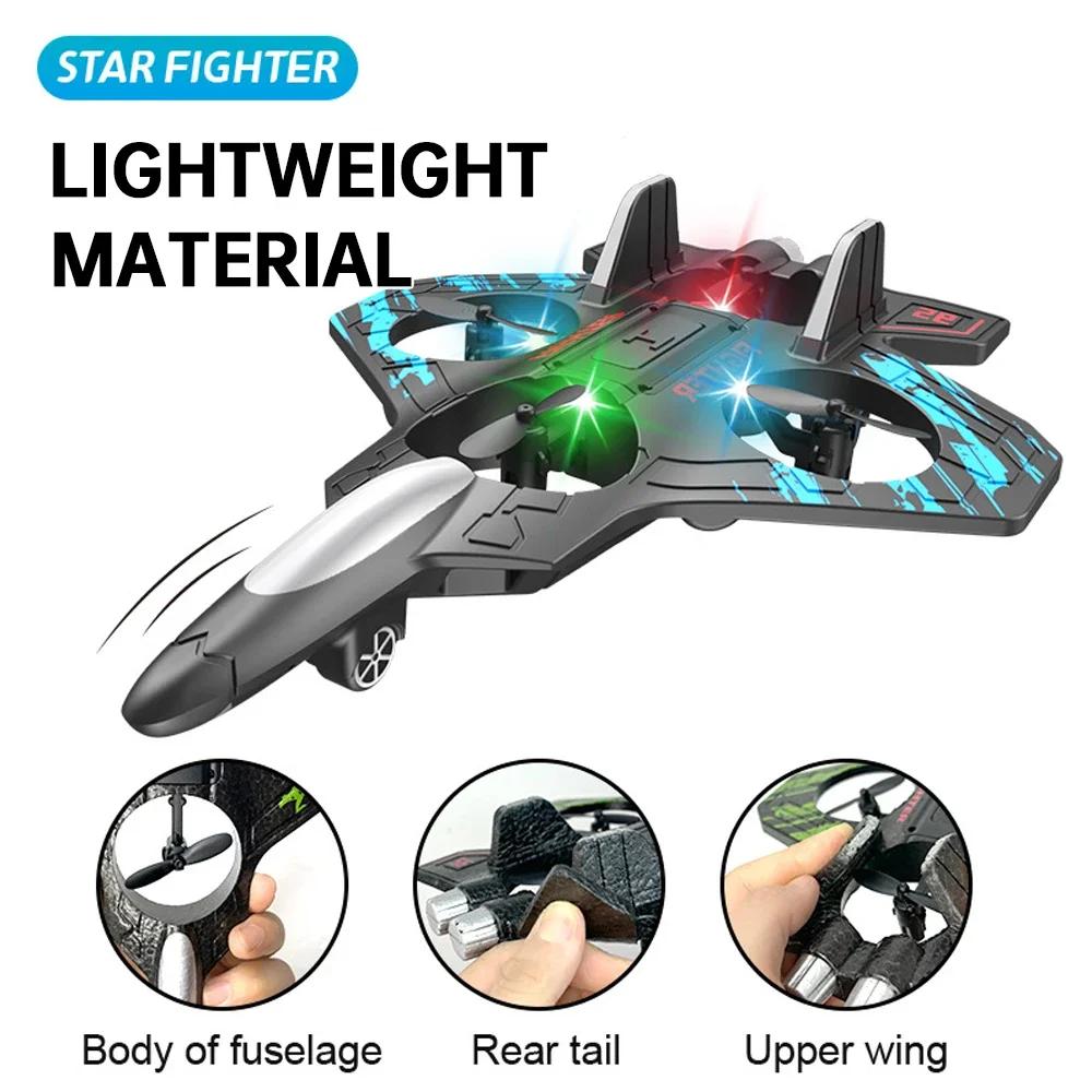 2.4GHz Remote Control Airplane, 4-axis Gyro RC Plane, Stunt Tumbling UAV, Hovering Helicopter, Easy to Fly RC Glider