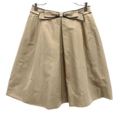 FOXEY Made In Japan Silk Midi Skirt 40 Ash Brown Women Used