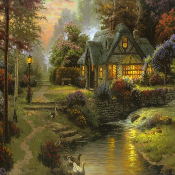 Premium Quality Landscape Art Oil Painting Print On Canvas For Modern Home Decor