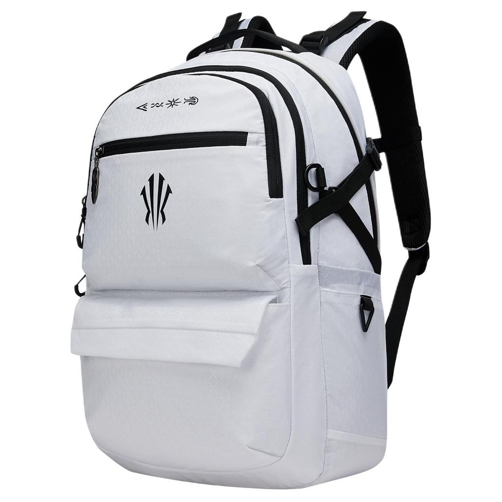 Anta Irving Collection Fabric Backpack Unisex White 192541167R-2