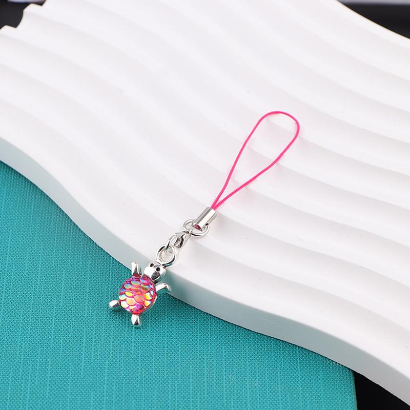Anti Loss Mini Fish Scale Turtle Mobile Phone Strap Chain Pendants Bag Hangings Decoration