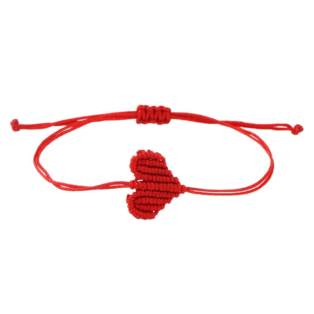Böhmisches geflochtenes Seilarmband für Paare handgewebtes Herzdesign umweltfreundlicher Hanfkordelschmuck bequem