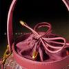 Morishita new Chinese intangible cultural heritage Song Jin lantern bag new national style red early spring portable messenger cowhide women's bag