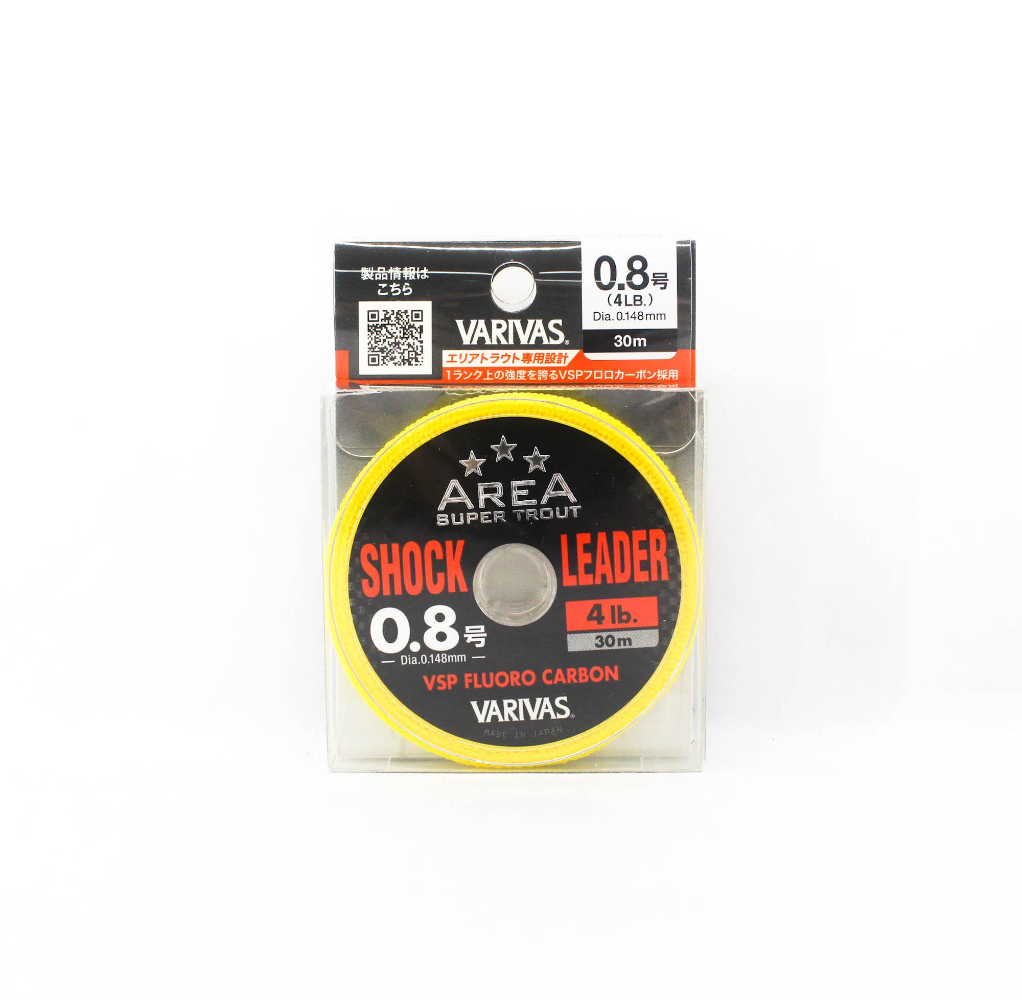 Varivas Fluorocarbon Super Trout Area Shock Leader Line 30m 4lb (8096) чистый
