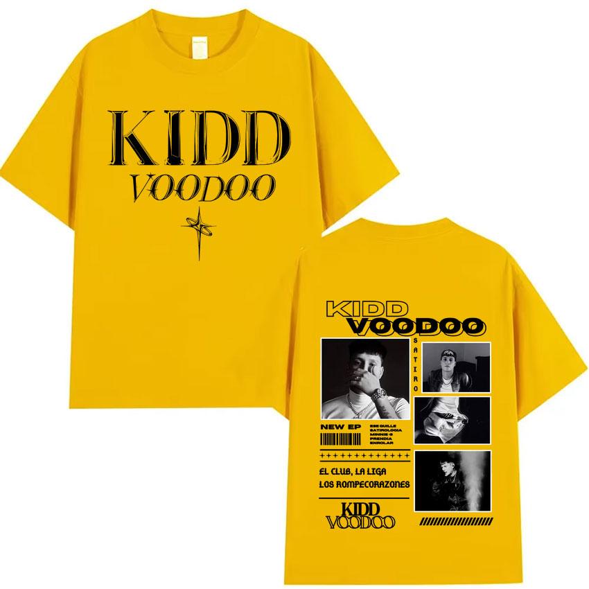 Rapper Kidd Voodoo Satiro Tour Harajuku Graphics 2025 Oversized High Quality Tshirt Mens Womens Short Sleeve Cotton Casual Tops