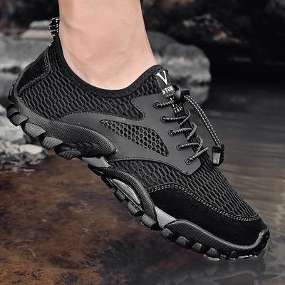 Mode Homme Maille Respirante Randonnée Outdoor Baskets Escalade Plateforme Antidérapante Été Homme Baskets Décontractées Chaussures à Séchage Rapide 2025