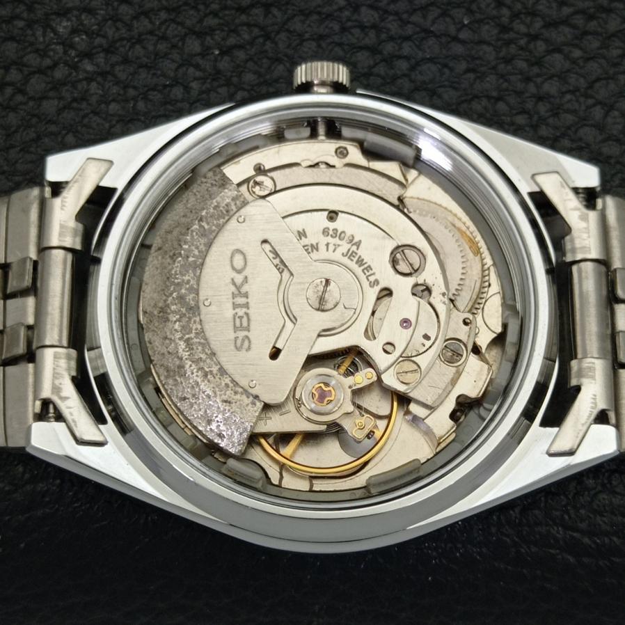 REFURBISHED SEIKO EXPo 70 AUTOMATIC 6309A JAPAN MENS SILVER DIAL WATCH A427265-2 QRL-a427265