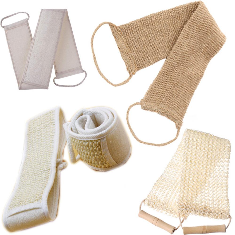 Burete de baie natural cu două fețe lufă și iută