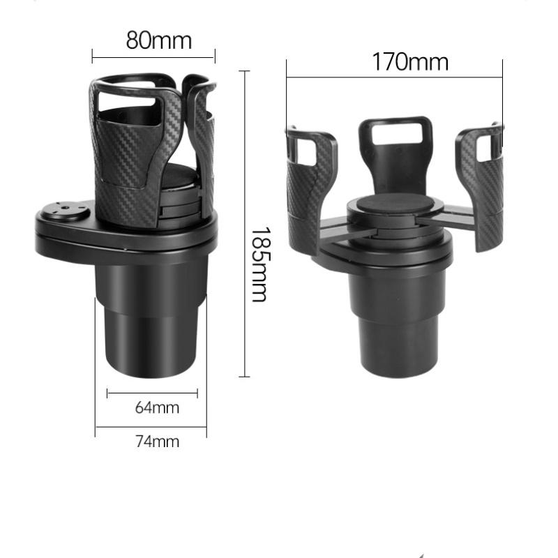 Space Saving Car Cup Holder Expander Car Adapter 2-in-1 Adjustable Multifunctional Dual Cup Holder Car Interior Accessories