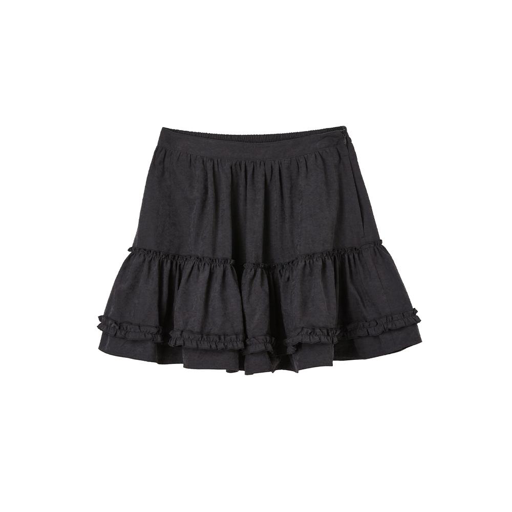 Rap Banding Frill Mini Skirt Ar3Ws864