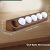 Wall Mounted Golf Ball Display Case Storage Rack Wooden Golf Ball Organizer 6 Standard Size Storage Box Enduring