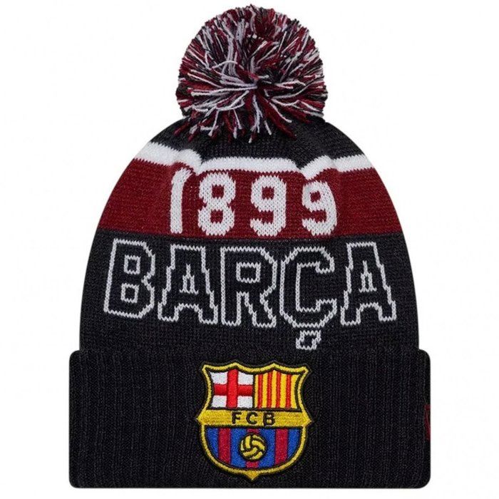 Wintermütze - FC BARCELONA - FC Barcelona x New Era - Schwarz - 100% Acryl - Unisex für Jugendliche