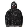 Populær Ape Bape Herre Haikje Kamuflasje Full Glidelås Hettegenser Joggebukse Jakke Kåpe
