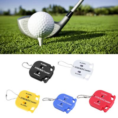 Golf Score Indicator Putt & Shot Scorekeeper for Golf Scoring Keychains 2 Player Golf Score Counter Golf Strokes Counter