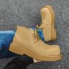 Fashion High Quality Brown Suede Leather Shoes Men Casual Oxford Shoes Outdoor Antiskid Lace Up Jogging Shoe Genuine Leather Office Shoe