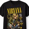 Nirvana Smells Like Teen Spirit Grunge Kurt Cobain Camiseta Gráfica Unisex