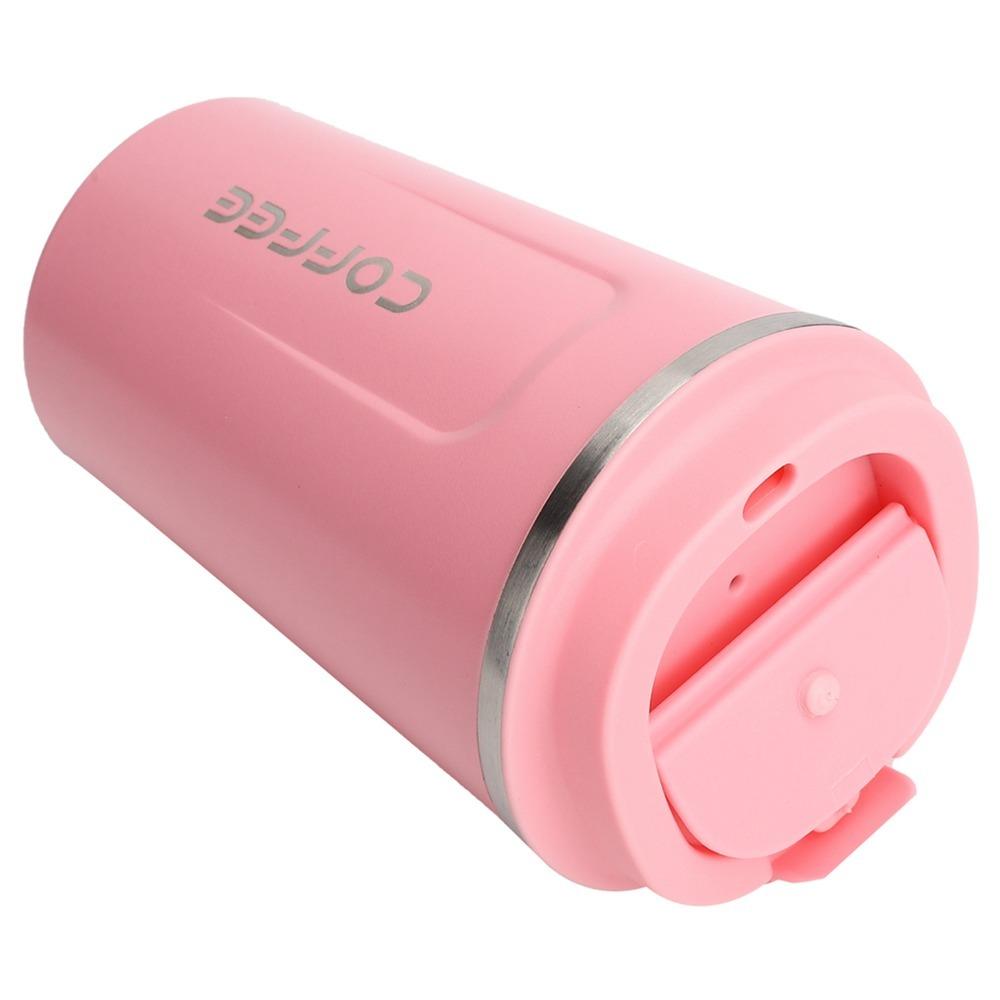 380ml Capacity Stainless Steel Coffee Cup Leakproof Lid Car Coffee Cup Outdoor Travel