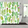 Tropical Cactus Plant Pineapple Shower Curtains Bathroom Curtain Cortina Ducha Frabic Waterproof Polyester Bath Curtain
