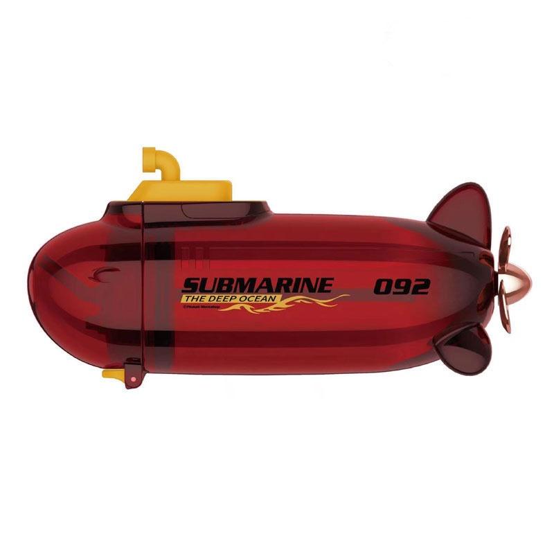 

380 мл Креативный стакан-подводная лодка с соломинкой из тритана, портативный, детская игрушка, подарок, кружка красный