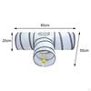 Collapsible 3 Ways Cat Tunnel Tube Toys Agility Play Durable Structure Foldable Pets Maze