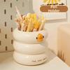 Large-capacity Duck-Shaped Desk Organizer Cartoon Design Storage Bucket  Desktop Decoration