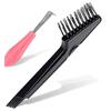 Comb Hair Brush Cleaner Plastic Handle Cleaning Brush Remover Embedded Beauty Tools Cleaning Products Cleaning Supplies