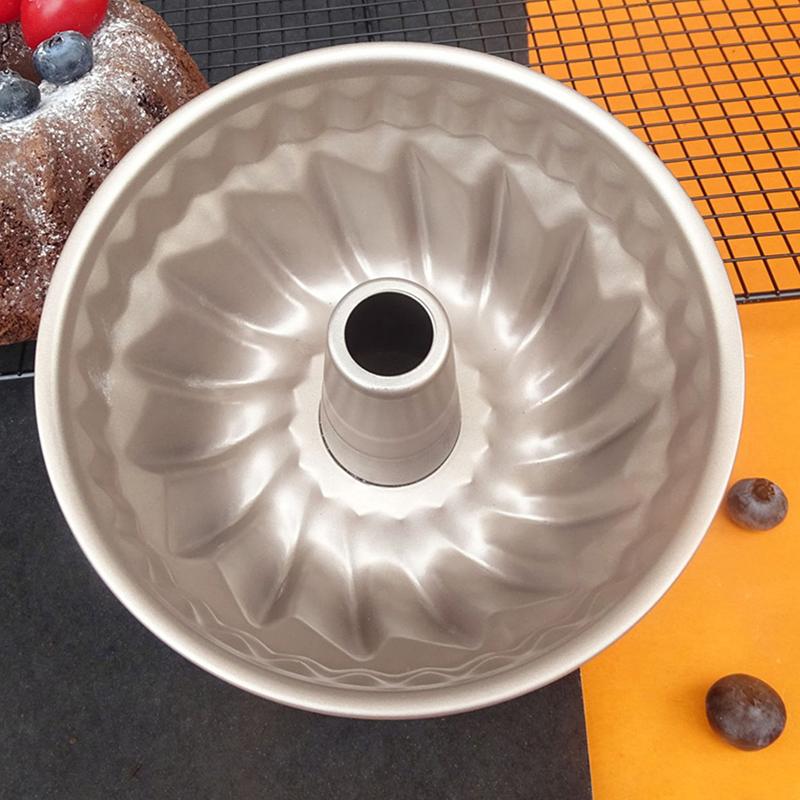 4Inches Silicone Fluted Pans Non-Stick Bundt Pan Baking Molds Bakeware For Round Cake Jello Decorating Mold