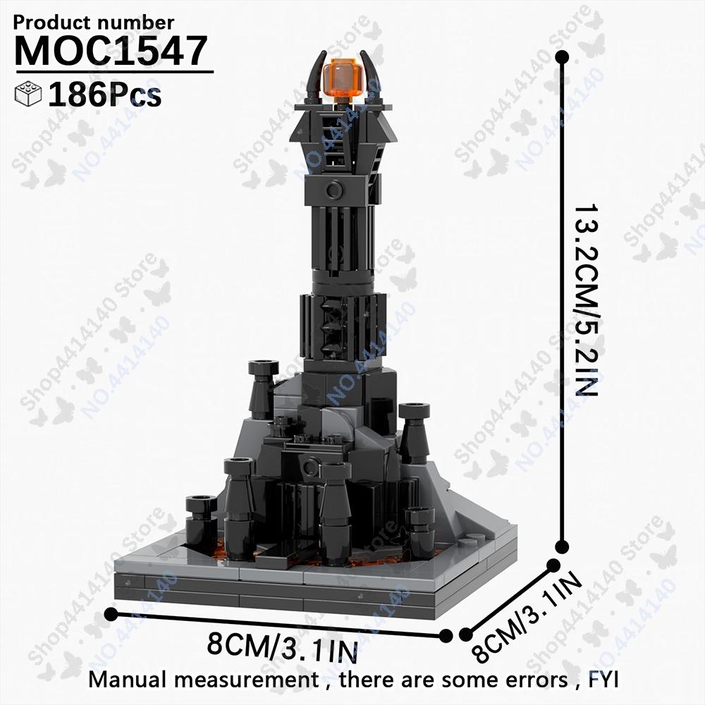 MOOXI King Of Ring Movie Eye Of Sauron Dragon Brickheadzed Figure Model Building Block Set MOC Brick Kit DIY Toys For Kids Gifts