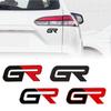 3D Metal GR Letters Front Grill Emblem Badge Rear Trunk Sticker Decals for S3 Corolla CHR RAV4 Yaris Prado Prius Camry JH3