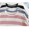 Women Striped Oversize T-shirt Chic Fashion 90s Full Sleeve Loose T-shirts Female Casual Tops Clothes Street Wear T Shirt