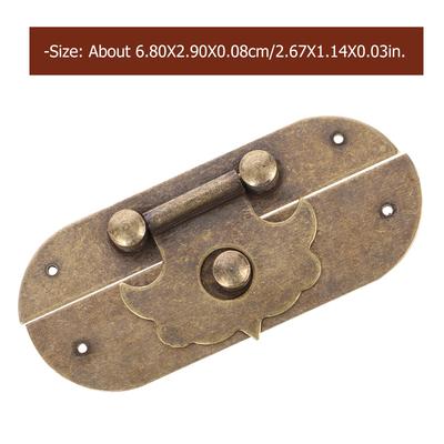 Copper Box Latch Hasp Vintage Jewelry Box Buckle for Wooden Case Cabinet Repair Decorative Storage Jewelry Boxes Buckle