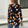 Shirt For Women's Fashion Casual Square Neck 3/4 Sleeve Loose Printed T-Shirt Ladies Top