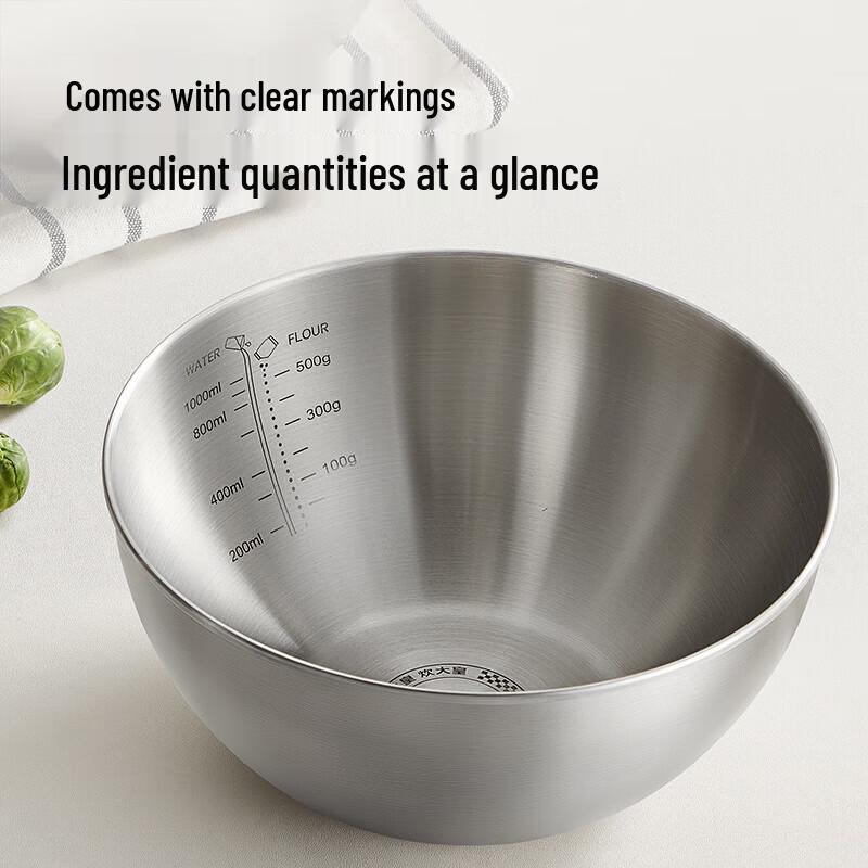 COOKER KING 304 Stainless Steel Basin & Colander Set