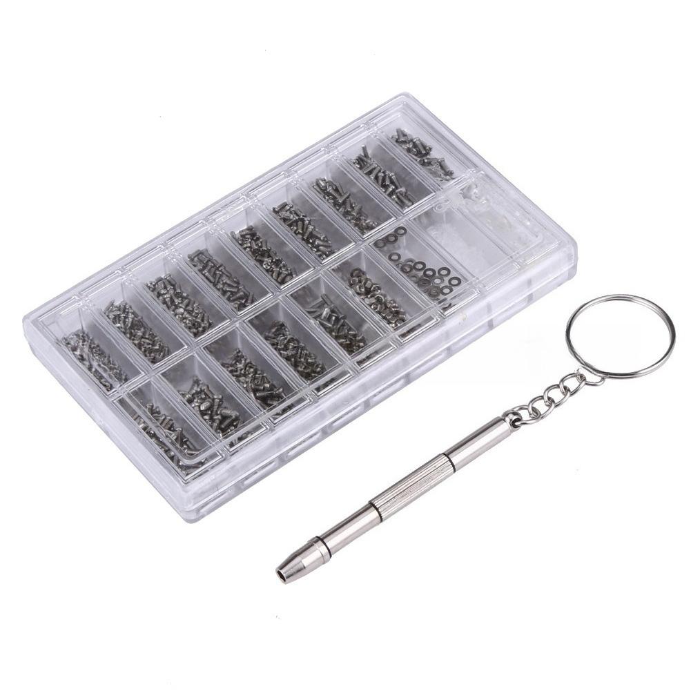 1000pcs Stainless Steel Glasses Watches Mobile Phones Tablets Screws Nuts Screwdrivers Hardware Bathroom Kitchen
