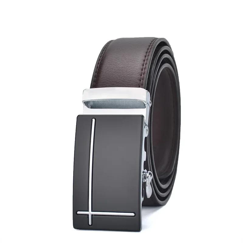 Herren 130 140 150 160 170cm PLUS Gürtel Automatikschließe PU-Leder Gürtel für Herren Business Luxus Designer Kleidung