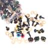 100Pcs 12mm Plastic Eyes for Bear Animal Dolls Safety Type with 50Pairs Suitable for Professional DIY Craft Making
