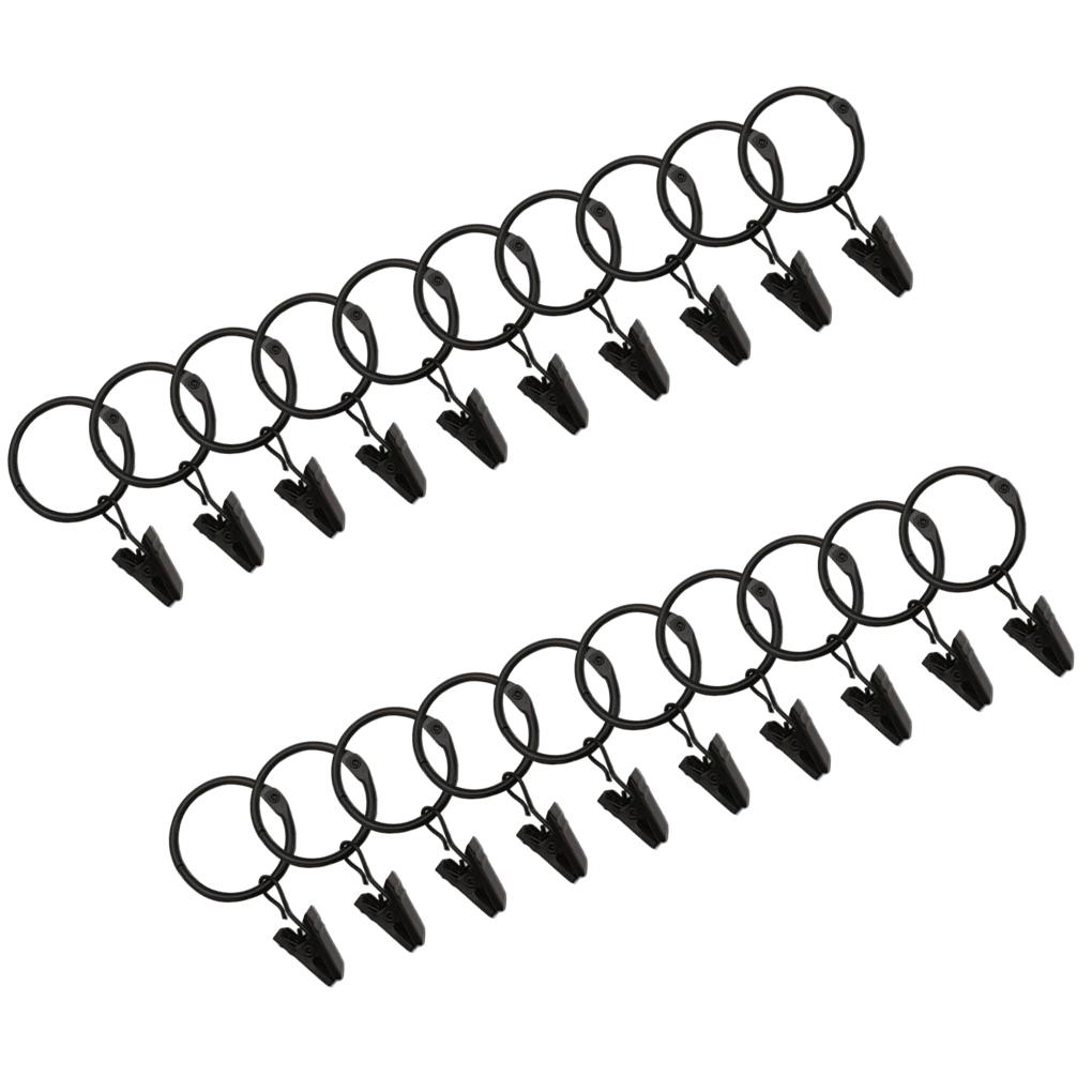 

Офісні вікна Карнизи Вішалки Заміна Спальня 32 мм Діаметр драпірування Люверси ple Design Кільця Затискачі Фурнітура open 20pcs