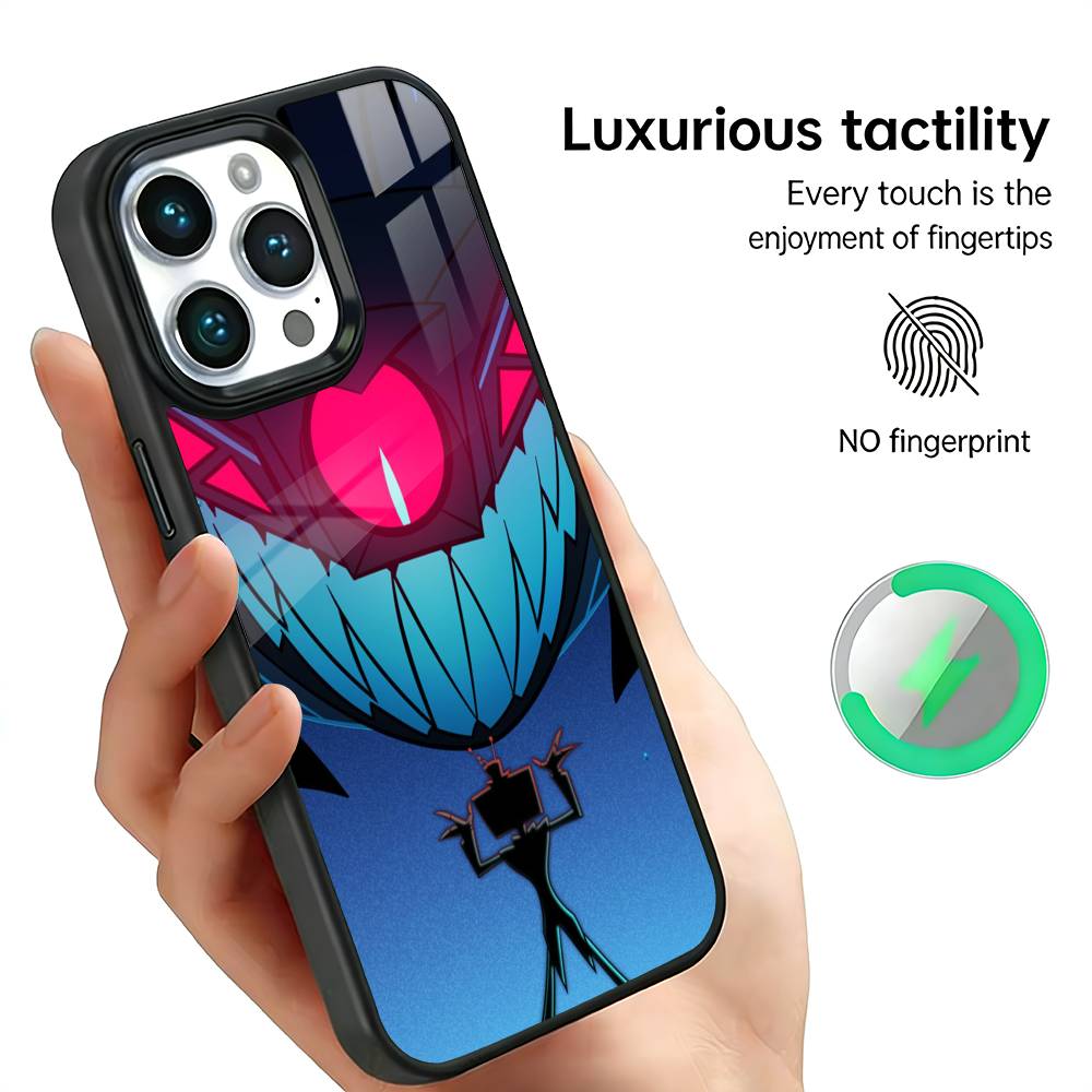 Vox H-Hazbin H-Hotel Phone Case For IPhone17 16 15 14 13 12 11 Plus Pro Max Plus Wireless Charger Cover Funda