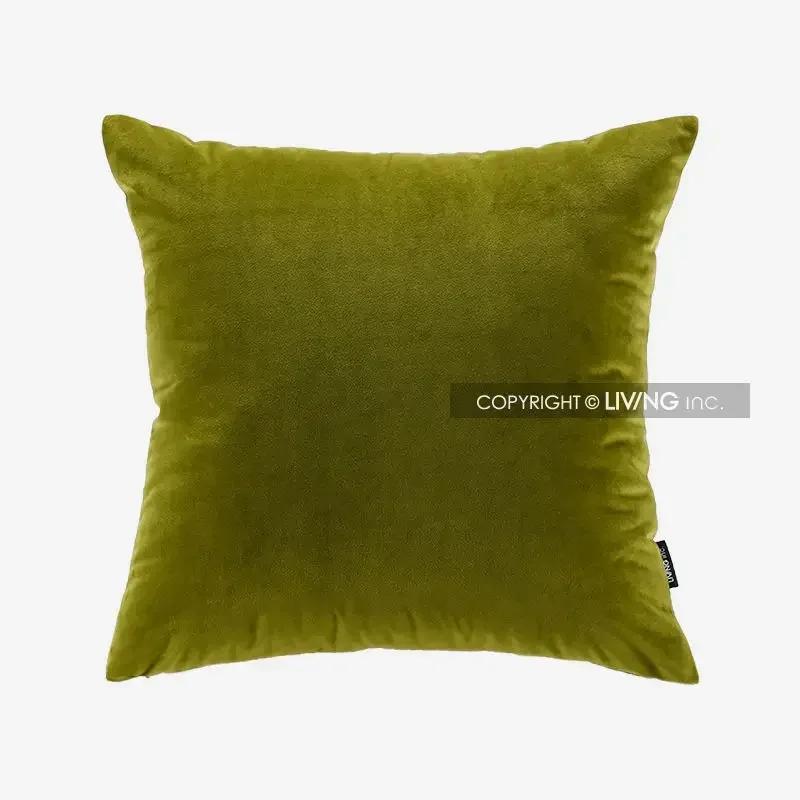

Оливковая темно-зеленая подушка цвета мха, бархатная легкая роскошная подушка высокой ценности для дивана, гостиной, винтажная подушка для изголовья кровати 45x45cm мох зеленого