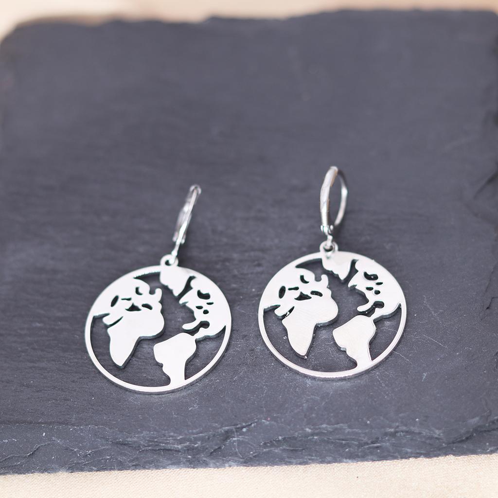 Kinitial Stainless Steel Unicorn Ankh Triangle Cross Snowflake Dandelion Mermaid Earrings For Women Trendy Piercing Jewelry